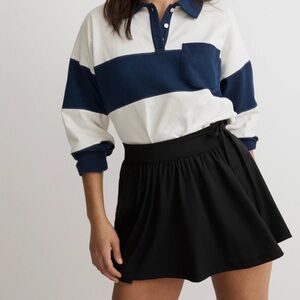 Madewell Black Athletic Skort